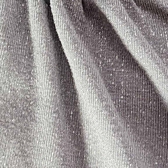 Chico's Gray Silver Sparkle Scoop Neck LS Pull Over Rayon Blouse Chico 3 US XL - Picture 16 of 16